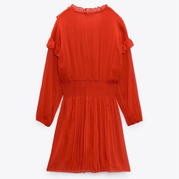 Red Ruffled dress - Picture 2 of 4